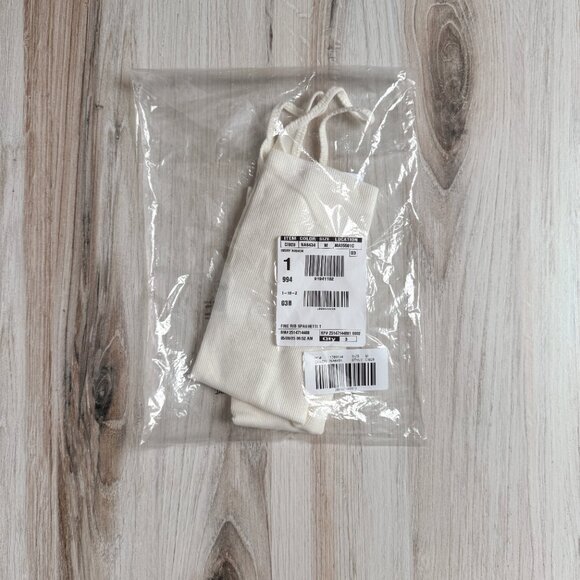 NWT J.Crew Fine Rib Camisole Size Medium in Ivory - Picture 4 of 5